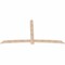 Ekena Millwork Bellingham Smooth Timber Gable Bracket, Douglas Fir, 108"W x 58"H x 1 1/2"D x 5 1/2"F, 13/12 Pitch GBW108X58X0206BEL00SDF - alternate 4